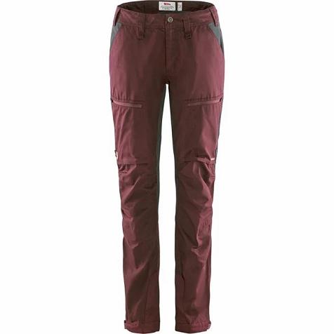 Fjallraven Women Abisko Hiking Pants Red PH299671 Philippines